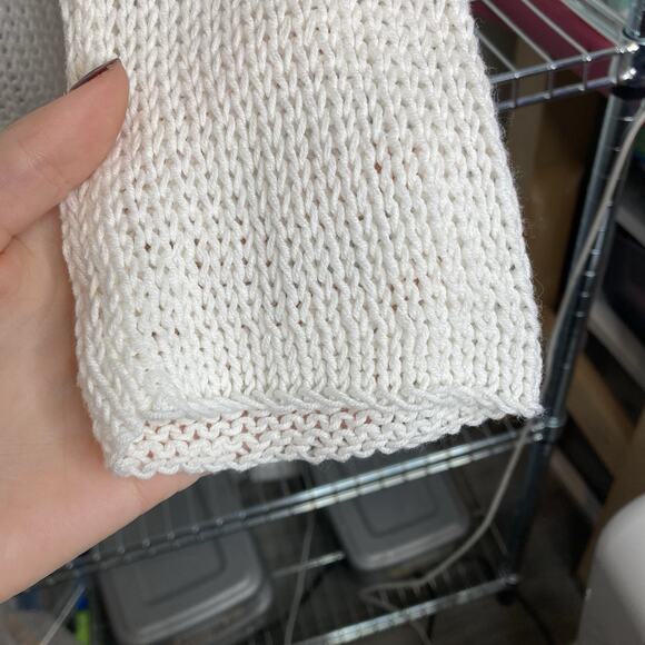 Wooden Ships Women's Ivory Open Front Shawl Cardigan Sweater Size XS Oversized - Picture 8 of 10